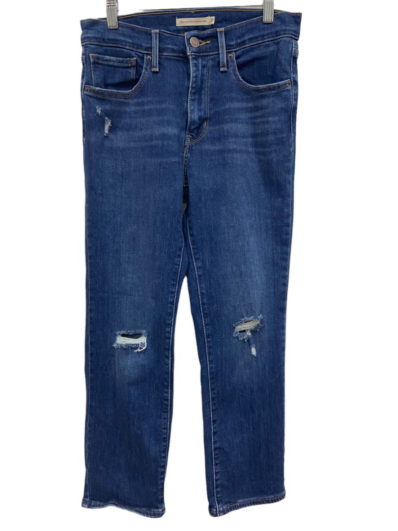 Levi's 724 HIGH RISE STRAIGHT Blue - Fast delivery