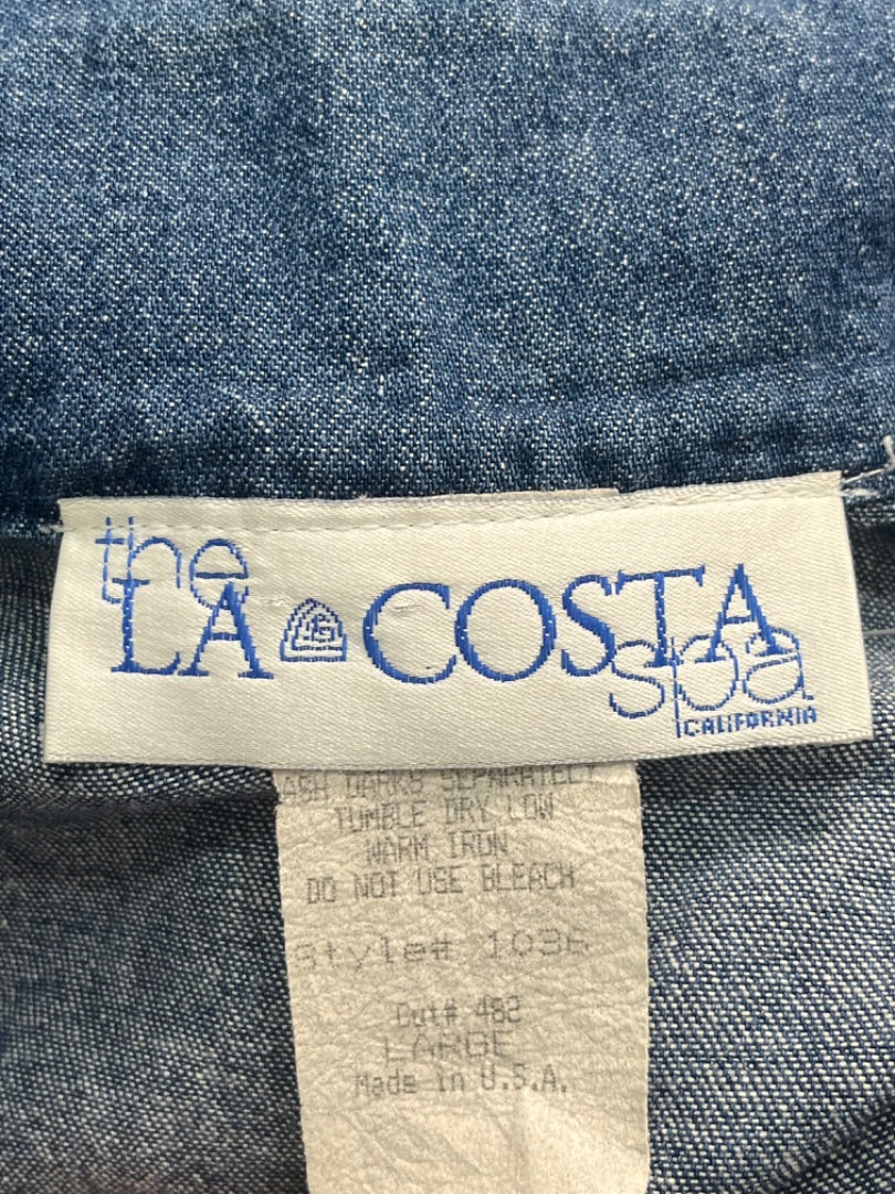 The La Costa Spa California Vintage Denim Jacket - Large -