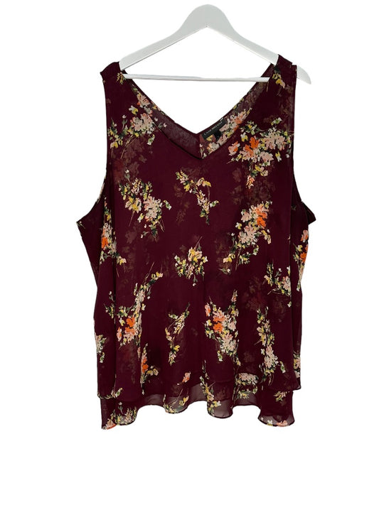 Lane Bryant SleeveLess Floral Top - 28 -