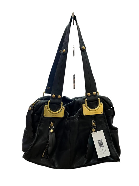 B. Makowsky Black and Gold Tote Bag - OS -