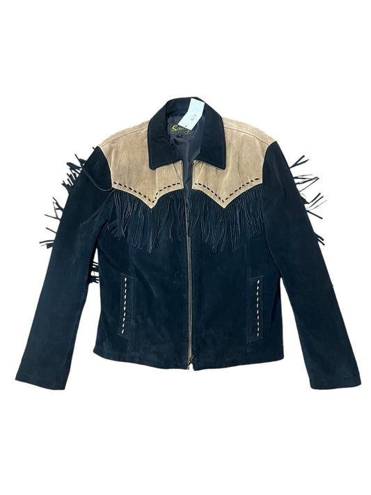 Scully Fringe Leather Vintage Jacket - M -