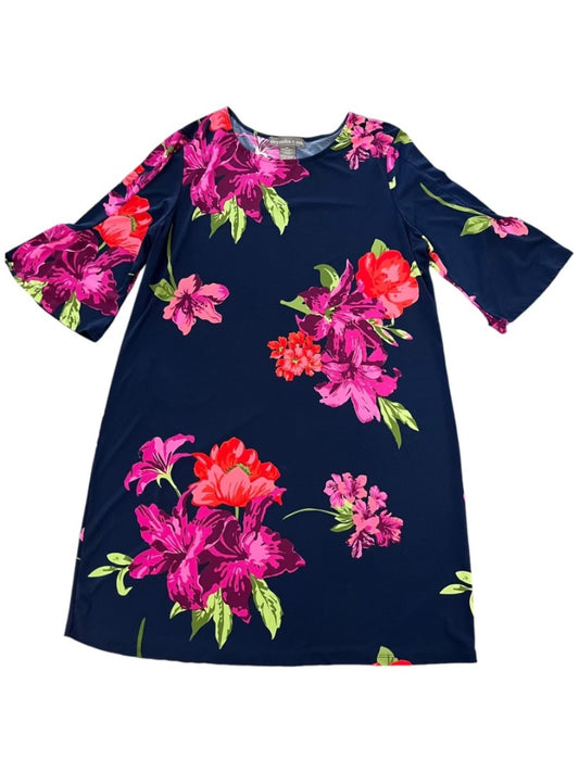 Alexandra +Oak Blue/Pink Floral Dress - XXL -