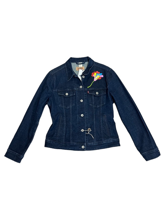 Denim Large Dark Denim Love Jacket - M -