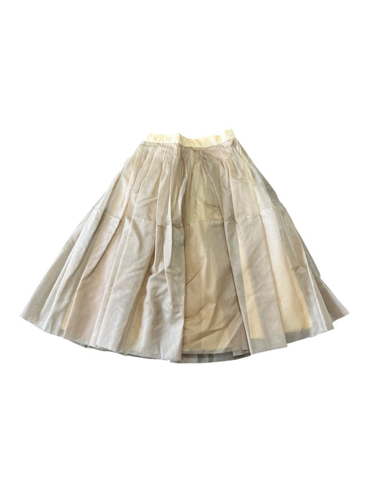 Peach taffeta skirt - sm -