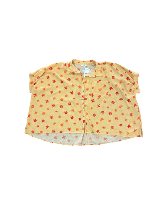 Easel NWT yellow and pink floral blouse - S - B