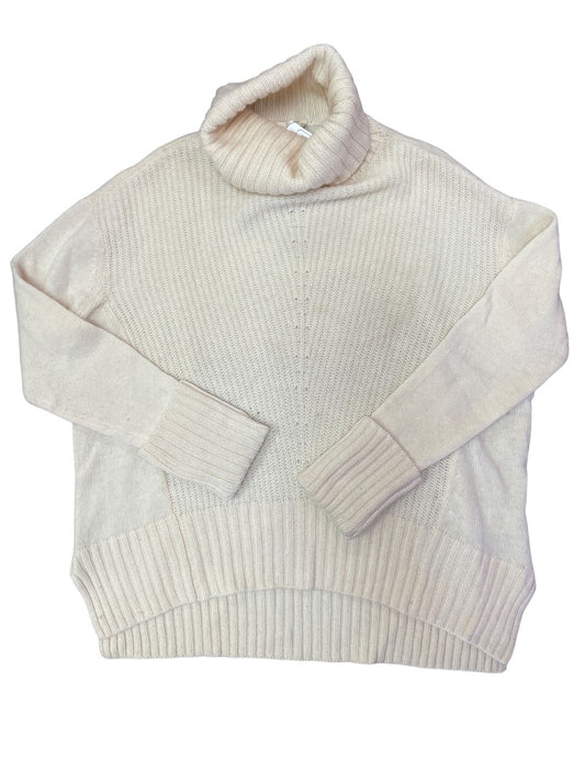 Moth Creme Knitted Turtle Neck Sweater