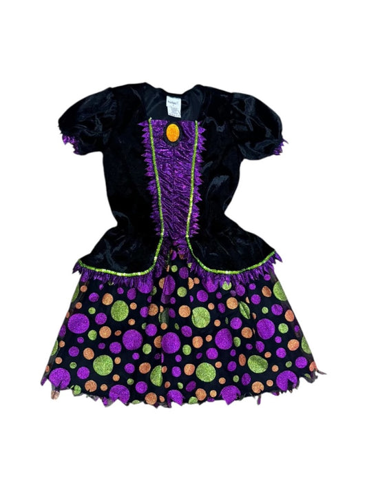 Whimsical Witch Polka Dot Costume - Kids - M -