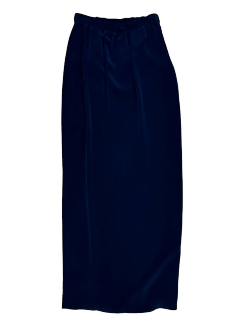 Black Tie High Waisted Maxi Skirt - 6 -