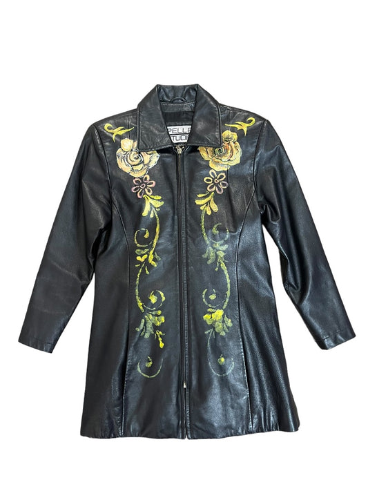 Wilson Leather Coat Handpainted - S -