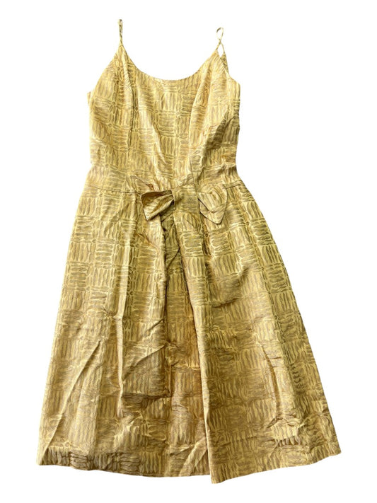 Gold brocade dress - md -